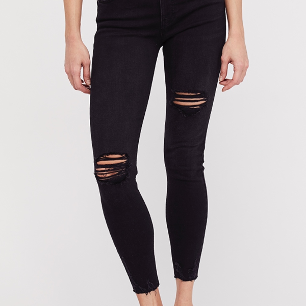 Free People Jeans | Shark Bite Skinny Jeans Black - Picture 2 of 8